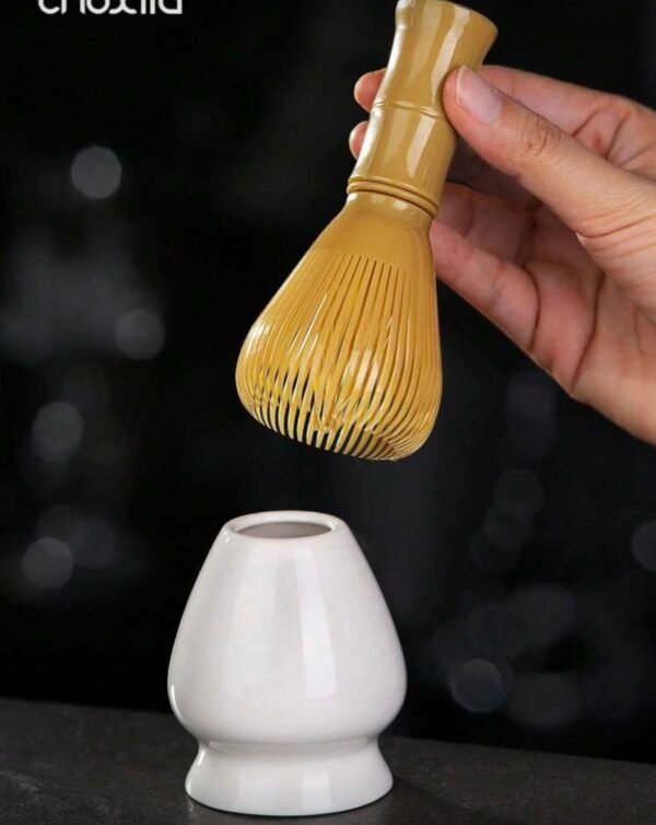 Choxila One Piece Traditional Matcha Whisk, Reusable Resin Matcha Whisk, Plastic Matcha Sker, Green Tea Brush, Japanese Shasin Brush, Matcha Blender Brush, Tea Accessory Tool, Washing Machine Friendly, Easy to Clean