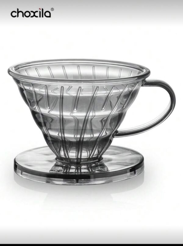 Choxila one piece coffee strainer with gray plastic faucet for slow drip coffee, drip coffee maker for cup 02