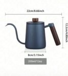 Shoxil coffee pot with long exit made of stainless steel 1 piece, for home, office and coffee halls use