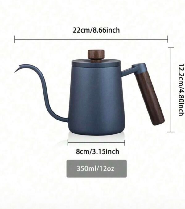 Shoxil coffee pot with long exit made of stainless steel 1 piece, for home, office and coffee halls use