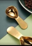 One Piece Stainless Steel 304 Standard Coffee Measuring Spoon, Short Handle Coffee Scale Spoon and Powder Spoon
