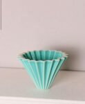 1 piece original casting method coffee filter, original ceramic gradient color filter funnel for home use, collapsible coffee filter