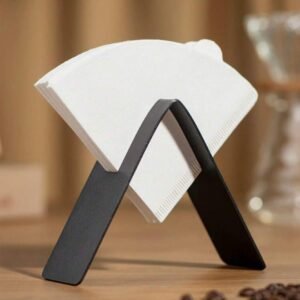 One Piece Coffee Filter Stand and Storage, Coffee Filter Storage, Stainless Steel Coffee Filter Paper Holder, Coffee Filter Paper Storage Rack for Kitchen, Coffee Accessories