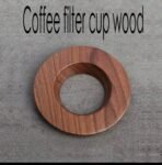 Coffee Filter Cup Holder for Casting Method Coffee Filter Cup, Wooden Origami Filter Cup Holder