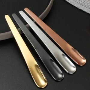One Piece Titanium Plated Stainless Steel Espresso Coffee Spoon, Ice Cream Spoon, Innovative Design