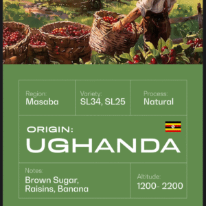 Uganda coffee beans 250gr